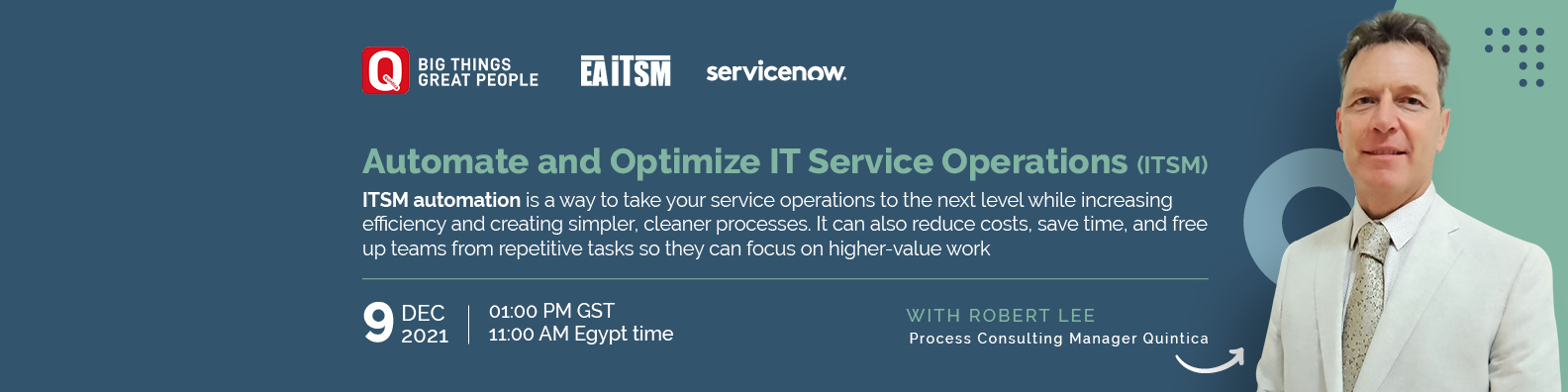 ServiceNow Webinar - Automate and Optimize IT Service Operations - (ITSM) 
