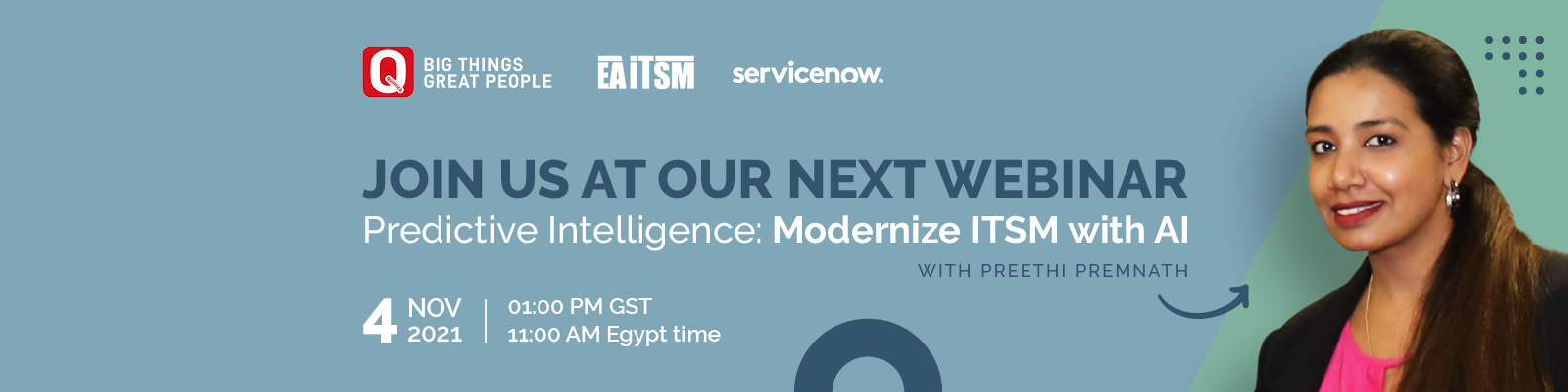 ServiceNow Webinar - Predictive Intelligence: Modernize ITSM with AI